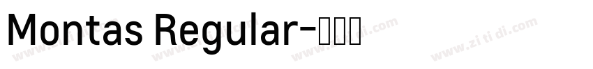 Montas Regular字体转换